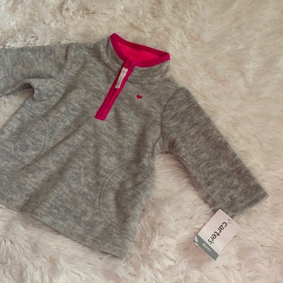 CARTER’S HALFZIP FLEECE PULLOVER 6m - Picture 3 of 4